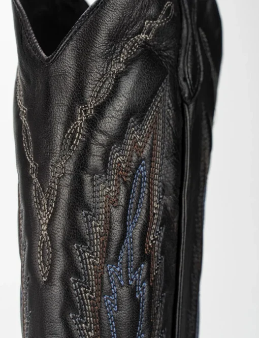 Stivale tacco 3 cm nero