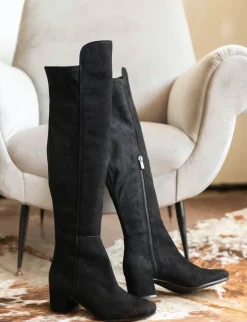 Stivale tacco 5 cm nero