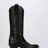 Stivale tacco 4 cm nero pelle