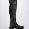 Stivale tacco 2 cm nero pelle