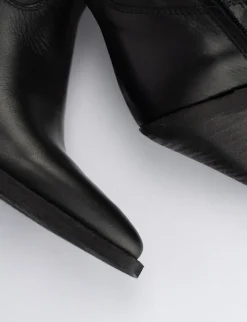 Stivale tacco 7 cm nero pelle