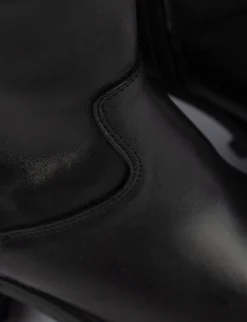 Stivale tacco 8 cm nero pelle