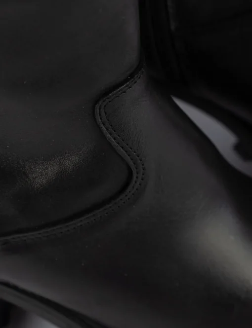 Stivale tacco 8 cm nero pelle