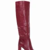 stivale tacco 8 cm rosso