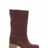 stivale tacco 5 cm testa