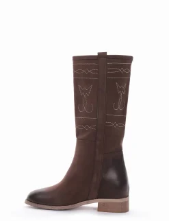 stivale tacco 3 cm testa