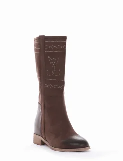 stivale tacco 3 cm testa