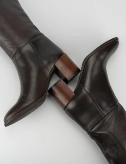 Stivale tacco 5 cm testa