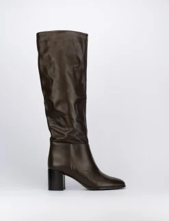 Stivale tacco 5 cm testa