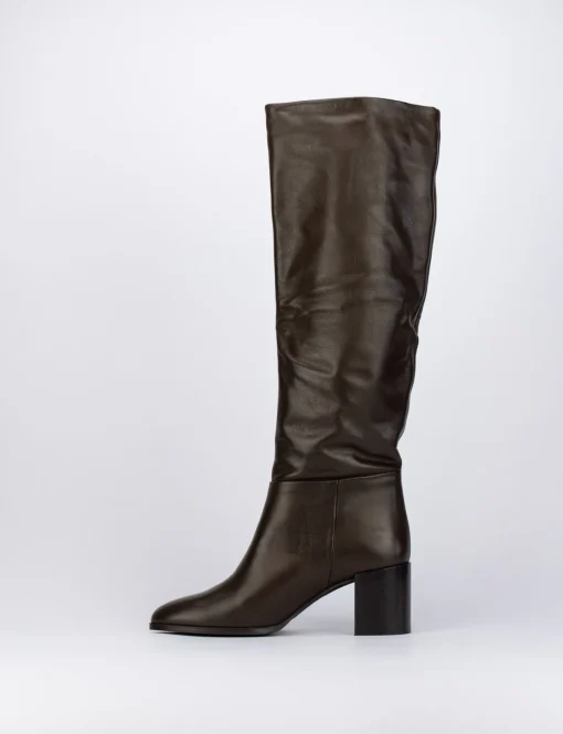 Stivale tacco 5 cm testa
