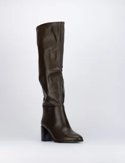 Stivale tacco 5 cm testa