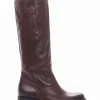 stivale tacco 2 cm tortora