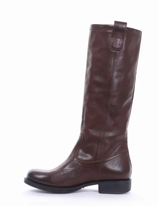 stivale tacco 2 cm tortora