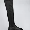 Stivale tacco 2cm nero pelle