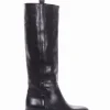 Stivale tacco 2cm nero