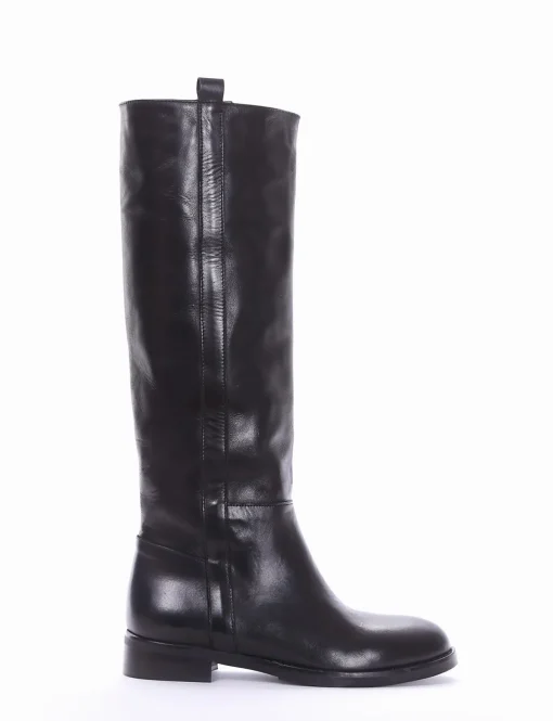 Stivale tacco 2cm nero