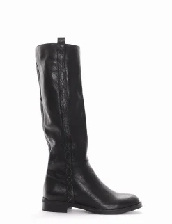 Stivale tacco 2cm nero