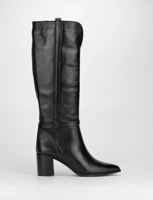 Stivale tacco 8cm nero