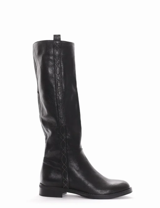 Stivale tacco 2cm nero