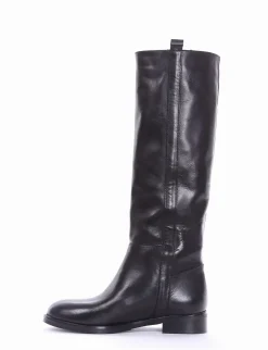 Stivale tacco 2cm nero