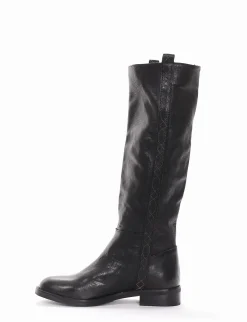 Stivale tacco 2cm nero