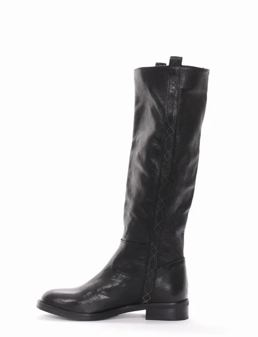 Stivale tacco 2cm nero