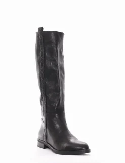 Stivale tacco 2cm nero