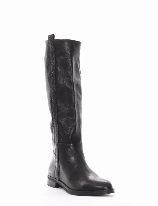 Stivale tacco 2cm nero