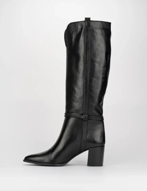 Stivale tacco 8cm nero