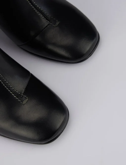 Stivale tacco 9cm nero pelle