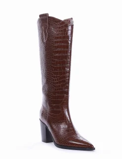 Stivale tacco 8cm testa