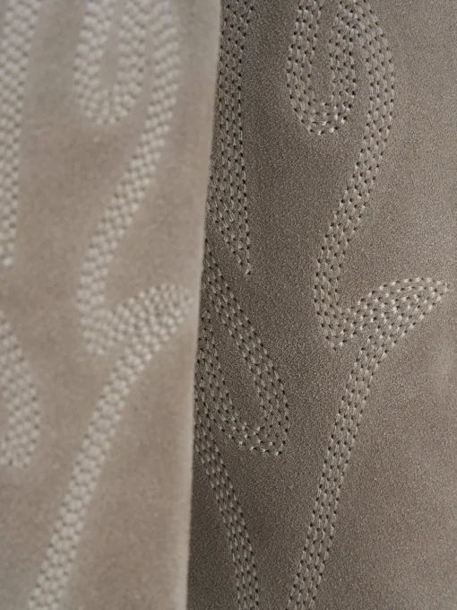 Stivale texano tacco 7 cm beige camoscio