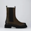Stivale tronchetto chelsea tacco 2 cm testa nabuk
