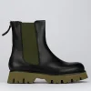 Stivale tronchetto chelsea tacco 2 cm nero pelle