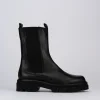 Stivale tronchetto chelsea tacco 2 cm nero pelle