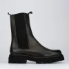 Stivale tronchetto chelsea tacco 2 cm testa pelle