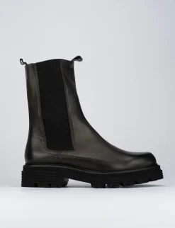 Stivale tronchetto chelsea tacco 2 cm testa pelle