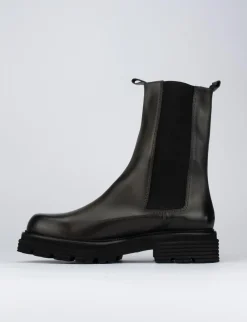Stivale tronchetto chelsea tacco 2 cm testa pelle