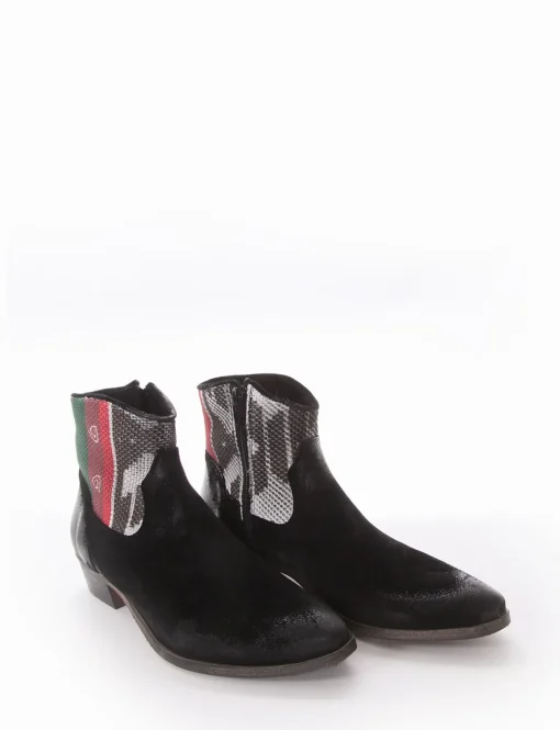 Stivale tronchetto tacco 3 cm nero