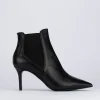 Stivale tronchetto tacco 5 cm nero pelle