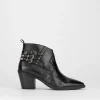 Stivale tronchetto tacco 5 cm nero