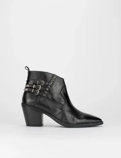 Stivale tronchetto tacco 5 cm nero