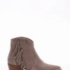 Stivale tronchetto tacco 5 cm beige