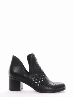 Stivale tronchetto tacco 5 cm nero