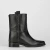 Stivale tronchetto tacco 5 cm nero