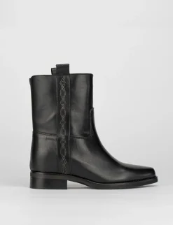 Stivale tronchetto tacco 5 cm nero