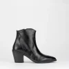 Stivale tronchetto tacco 7 cm nero