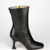 Stivale tronchetto tacco 9 cm nero