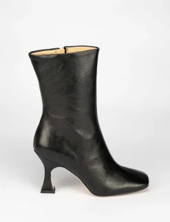 Stivale tronchetto tacco 9 cm nero