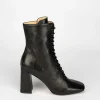 Stivale tronchetto tacco 9 cm nero